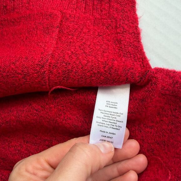 Talbots NWT Jewel Button Cardigan V Neck Red Pockets Size S - Picture 6 of 11